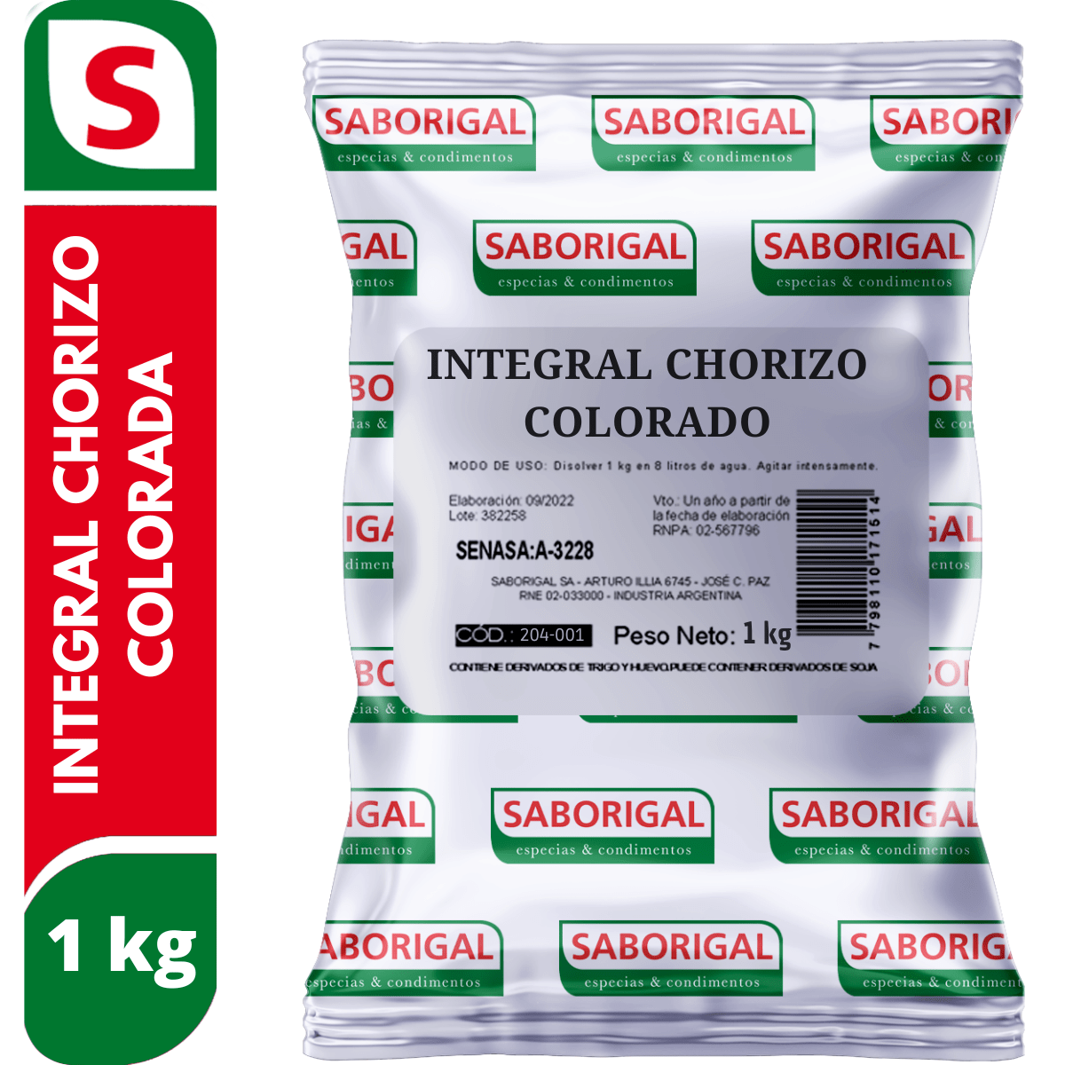 Integral chorizo colorado 1 kg