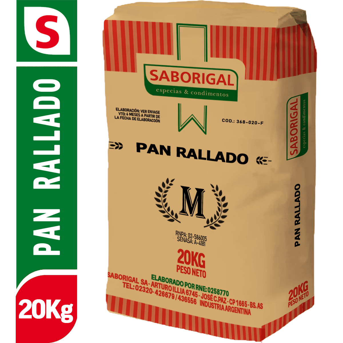 PAN RALLADO X 20